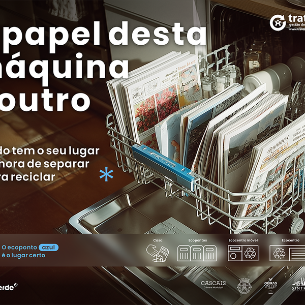 Tudo tem o seu lugar e o do Papel é no Ecoponto Azul