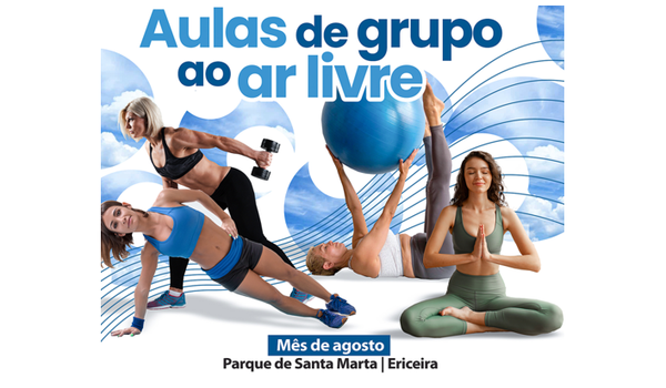 Aulas de grupo em agosto 