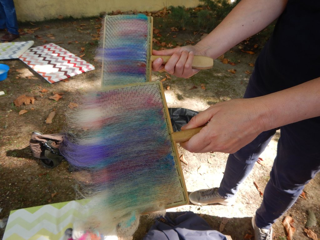 25-09-2021 - Ciclo da Lã (19) - Cardar