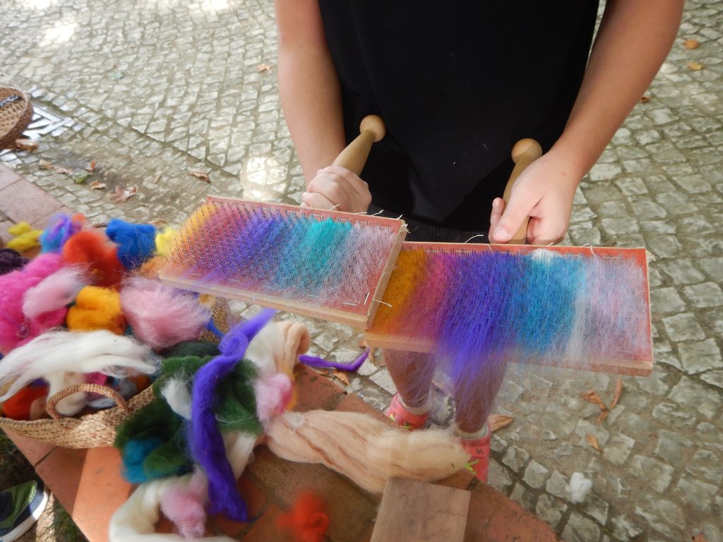 25-09-2021 - Ciclo da Lã (23) - Cardar