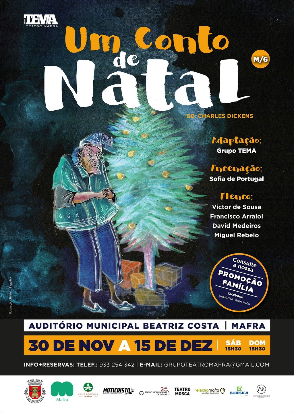 Teatro Infantil 'Um conto de Natal, de Charles Dickens | Mafra Teatro Infantil 'Um conto de Natal, de Charles Dickens | Mafra