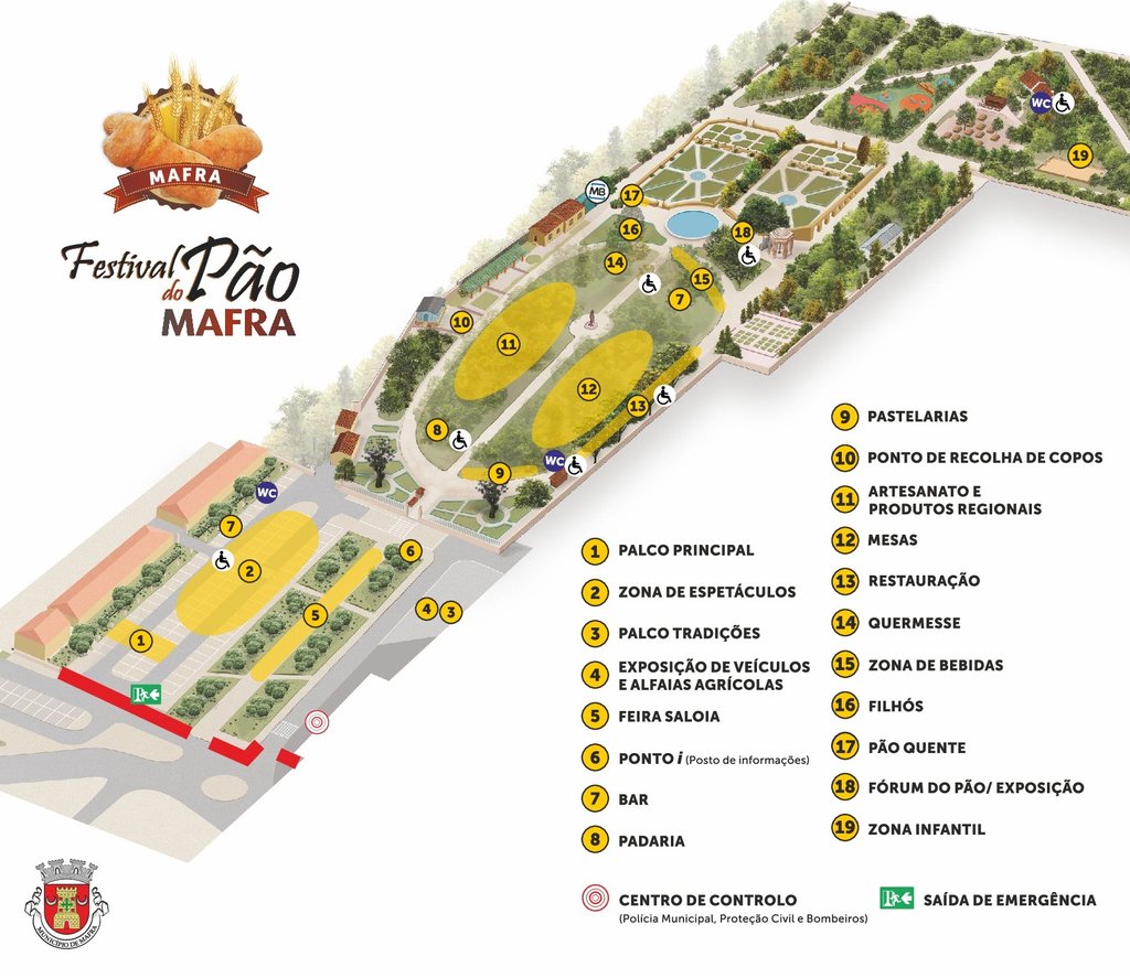 mapa do recinto