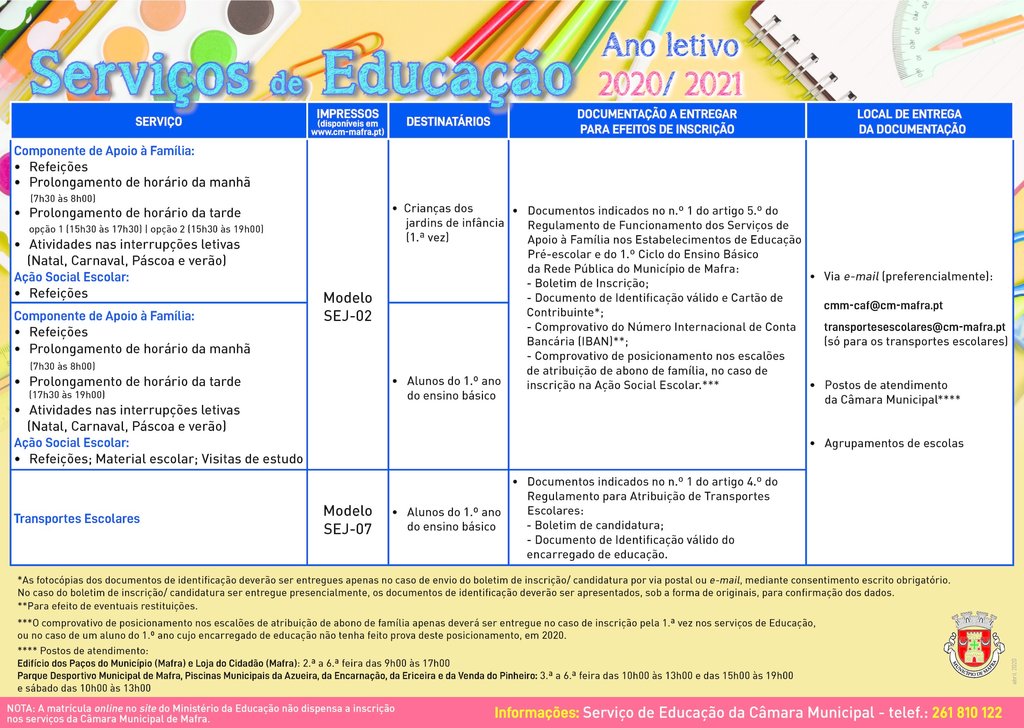 ANEXO II_Cartaz_Inscri&ccedil;&otilde;es Servi&ccedil;os Educa&ccedil;&atilde;o_2020-2021_vf