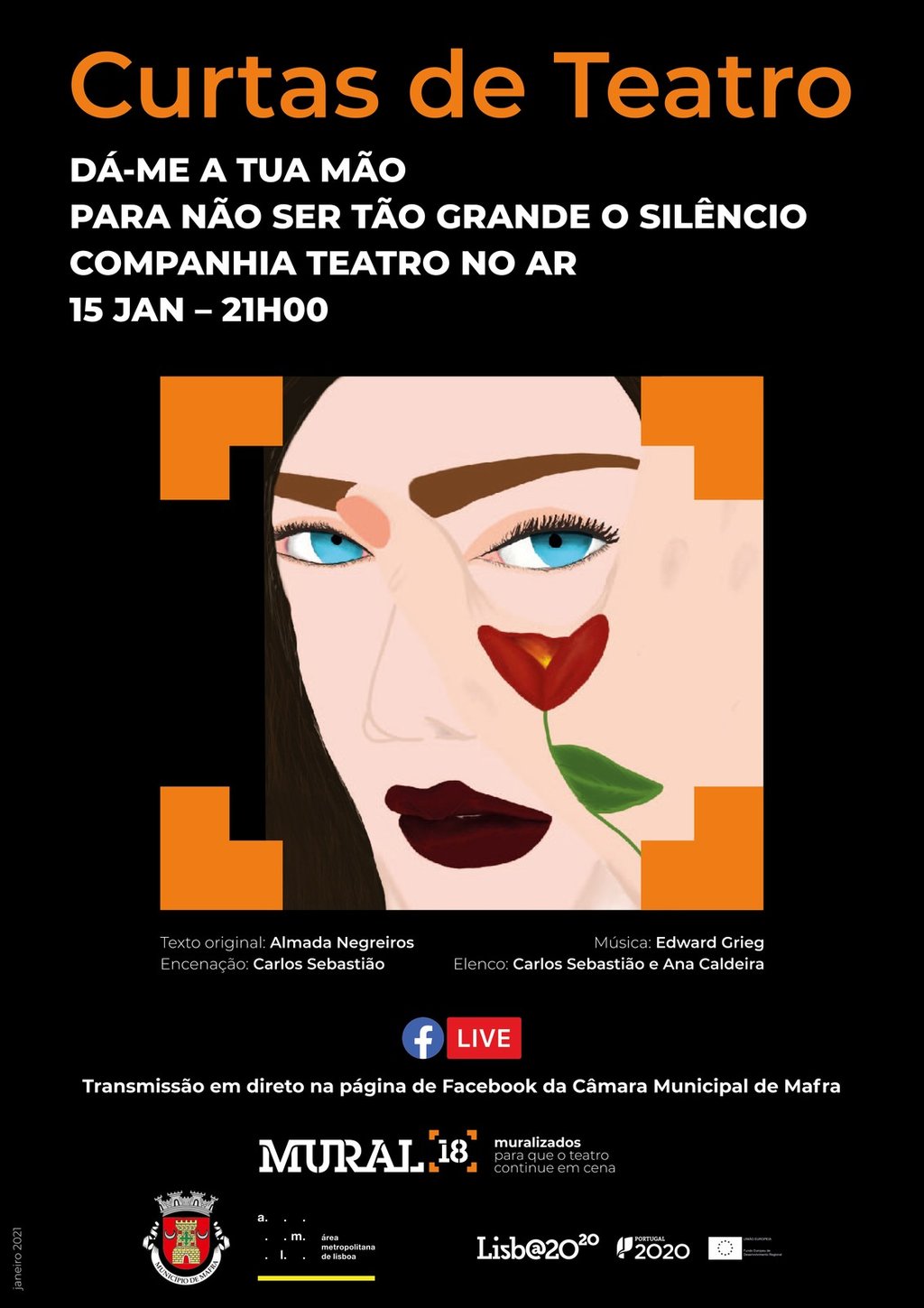 15 JAN Curtas de Teatro Teatro no Ar